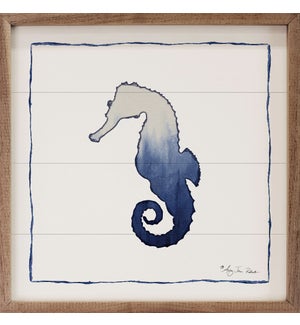 Blue Fade Seahorse By Audrey Jeanne Roberts